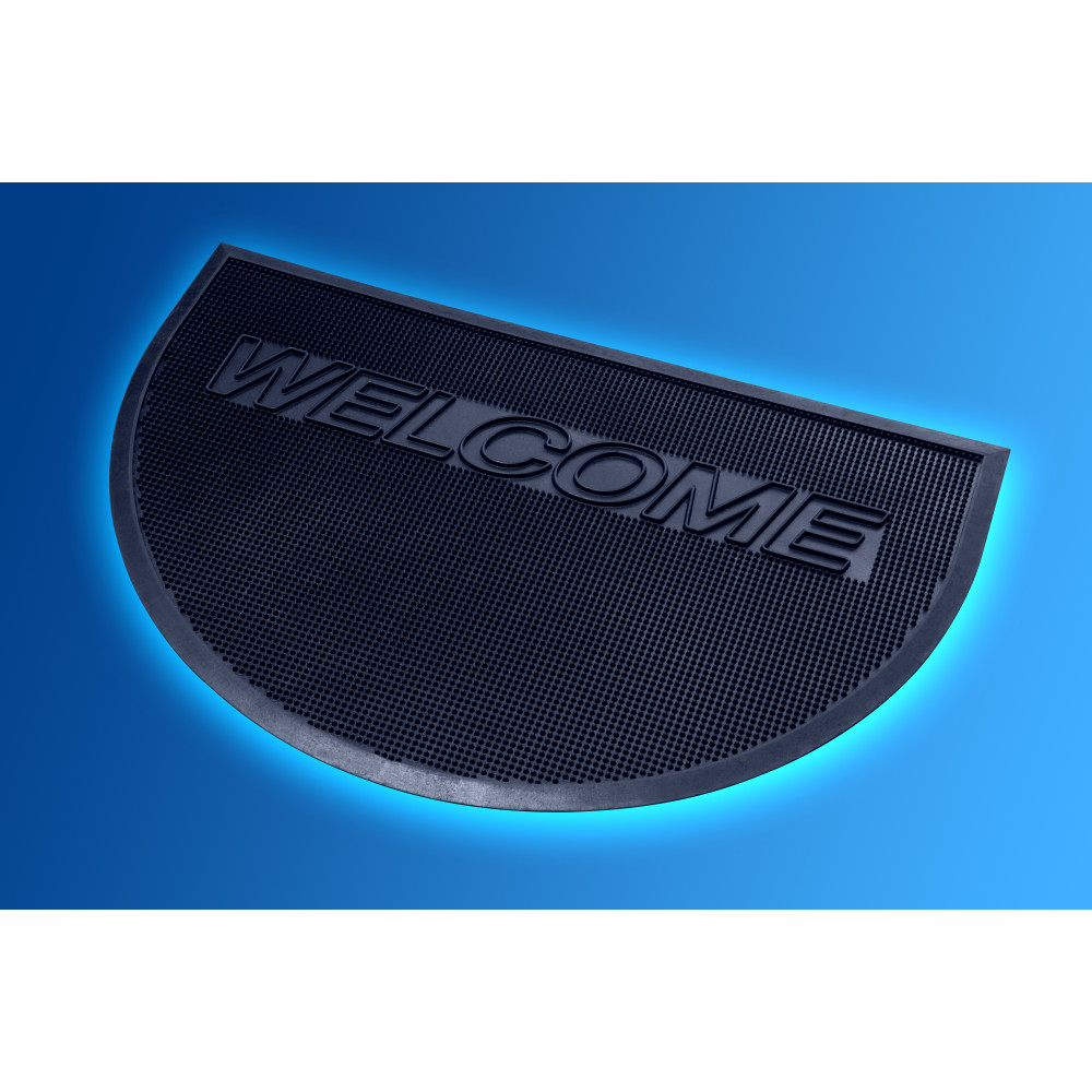 Коврик придверный резиновый 50*75*0,5 см ОВАЛ "WELCOM" (POLYTEP) Коврик придверный резиновый 50*75*0,5 см ОВАЛ "WELCOM" (POLYTEP)